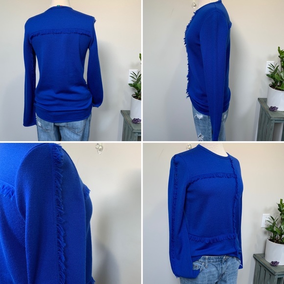 MSGM Fleece Wool Fringe Knit Sweater - Picture 5 of 10